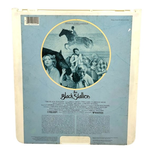 United Artist The Black Stallion Selectavision Videodisc CED Laserdisc Disc - Picture 2 of 6